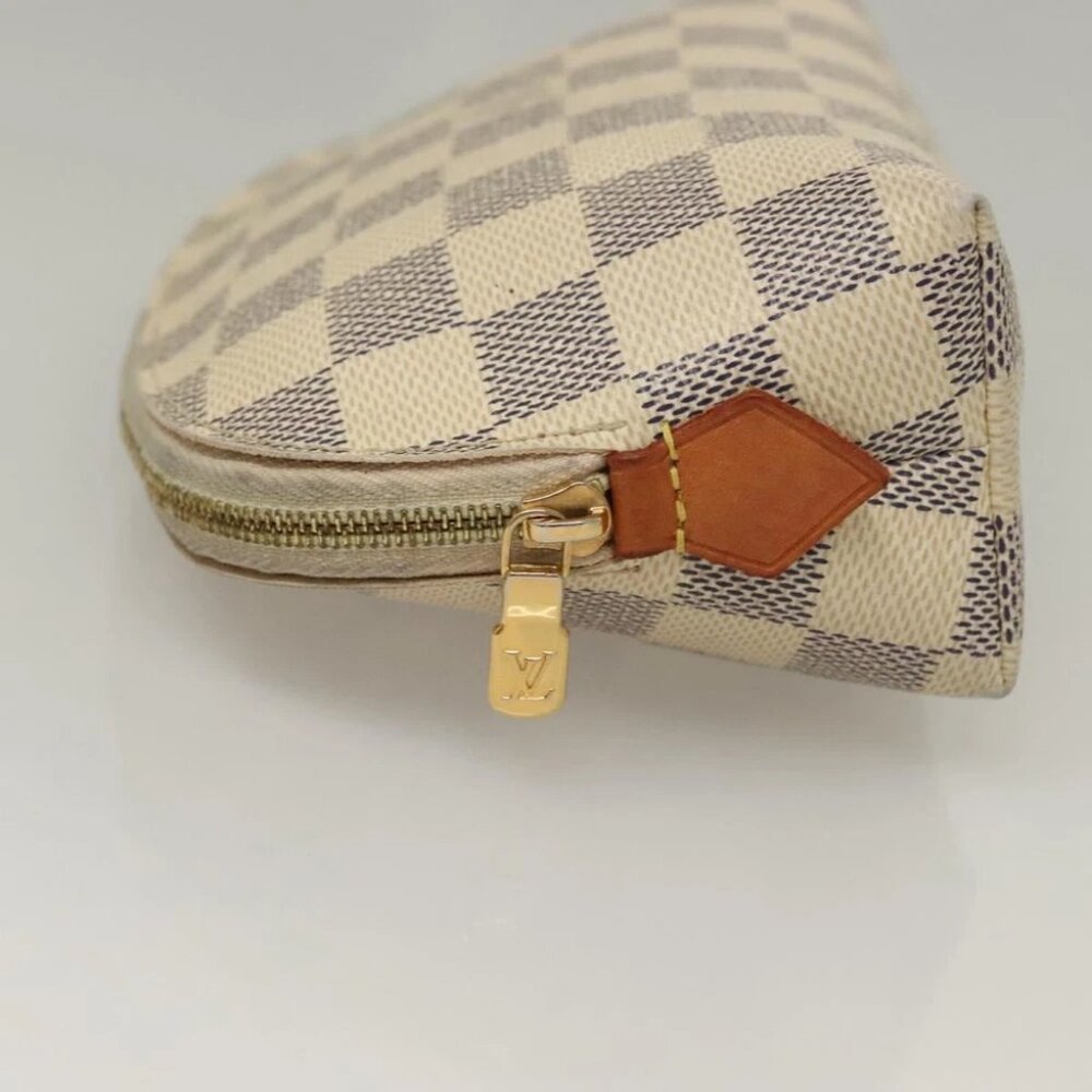 LOUIS VUITTON Damier Azur Pochette Cosmetic PM Pouch - Picture 5 of 15